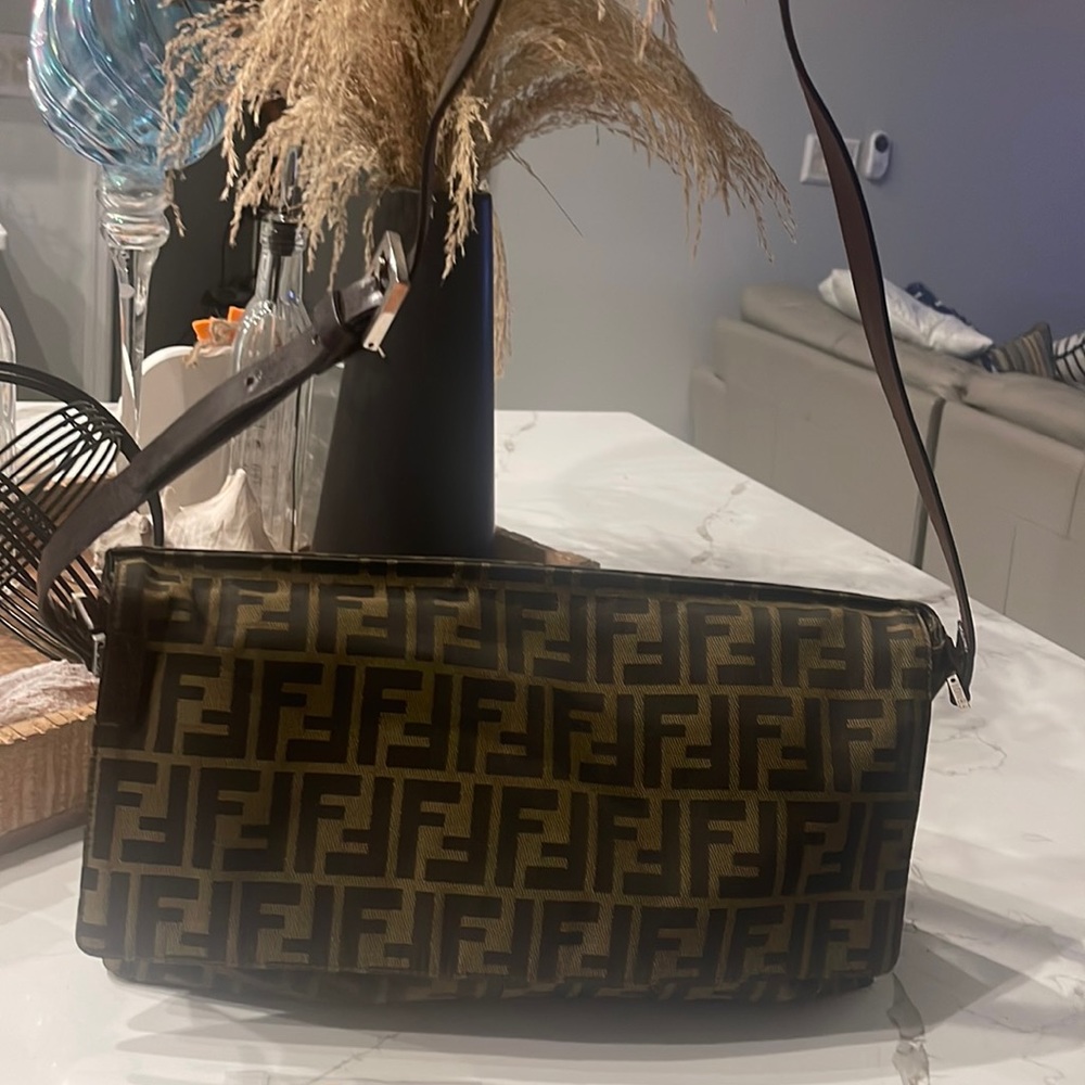 Authentic Fendi Shoulder Bag C/ Patta ZUCCA  Sup Original